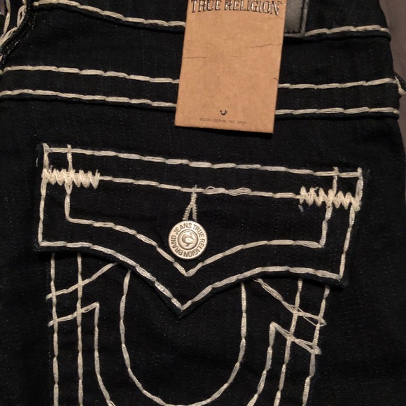 COPY - NWT TRUE RELIGION BRAND SUPER BIG T RARE wide low - Picture 5 of 11